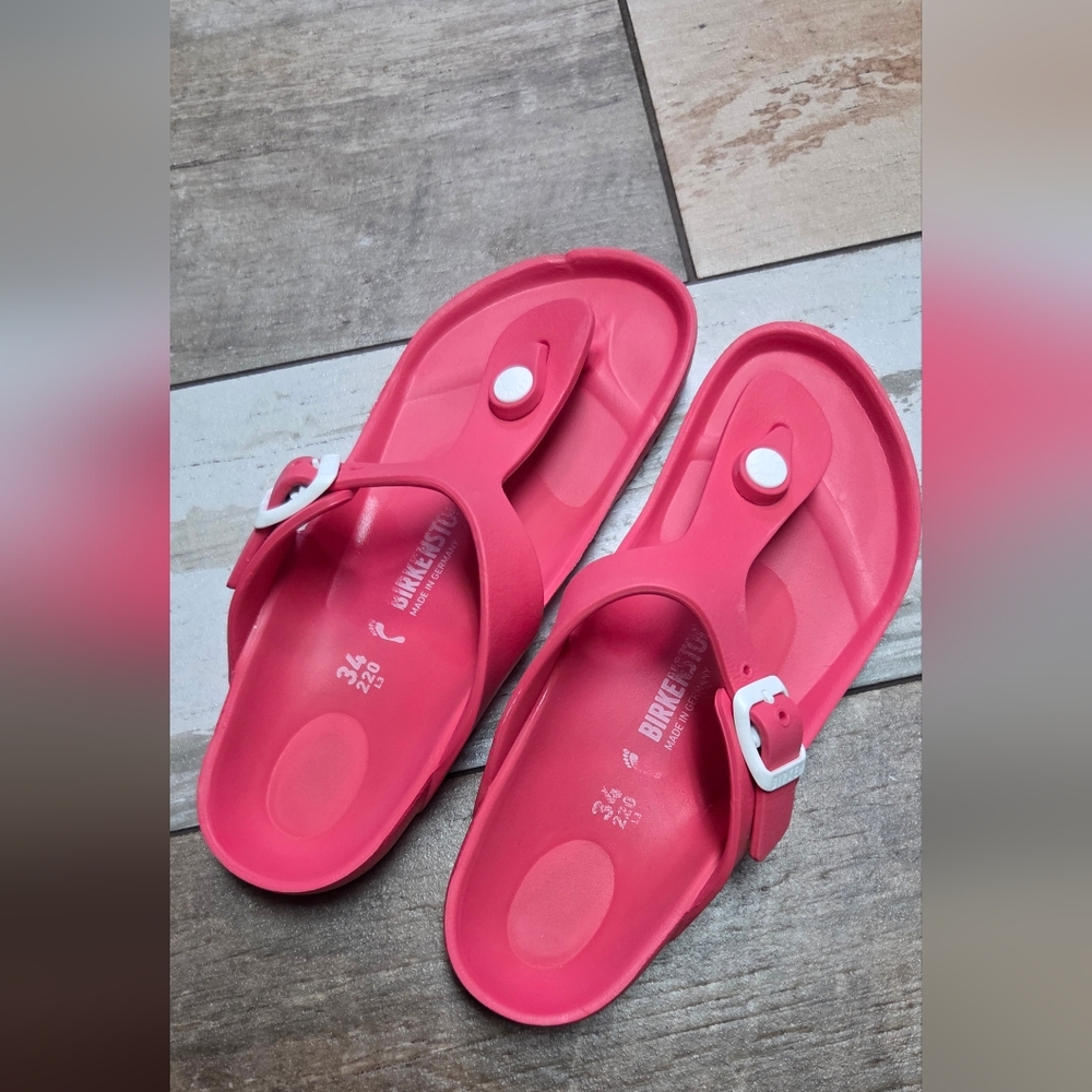 Birkenstock Gizeh Pink/Coral Slides